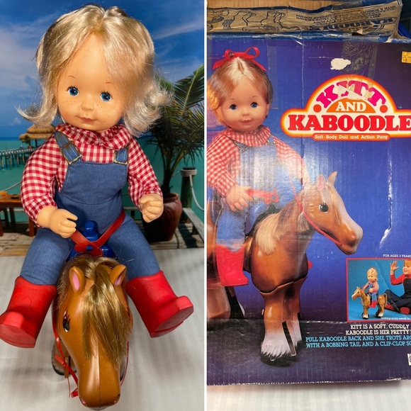 ideal Toys Collectible 98 Kit Kaboodle By Ideal Doll And Horse In